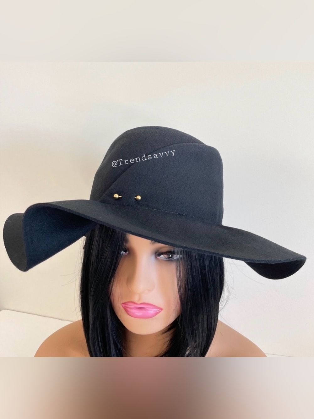 Anthropologie San Diego Hat Company Wide Brim Wool Fedora Hat OS NWT Chic